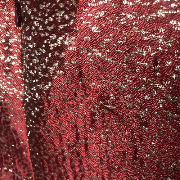 Anthropologie ML Monique Lhuillier Flounced Metallic Dress - Picture 9 of 16